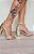 Sandália  frente vinil,  ouro ligth com strass 8 cm - Imagem 5