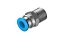 QS-1/4-8 | Festo | Conexão Reta Macho QS-1/4-8 Rosca R1/4" Tubo 8mm - Imagem 1