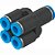 QSQ-6-4 | Festo | Redutor Y Push-in QSQ-6-4 Entrada 6mm Saídas 4mm - Imagem 1