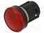 3SU1001-6AA20-0AA0 | Siemens | Sinaleiro Lente Vermelha Lisa Plástico - Operador - Imagem 1