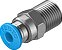 QS-1/8-4 | Festo | Conexão Reta G1/8 Tubo 4mm QS-1/8-4 - Imagem 1