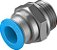 QS-G3/8-10 | Festo | Conexão Reta Rosca G3/8 Tubo 10mm - Imagem 1