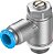 GRLA-1/8-QS-8-D | Festo | Regulador de Fluxo G1/8 Tubo 8mm - Imagem 1