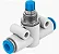 GRO-QS-6 | Festo | Regulador de Fluxo Bidirecional Tubo 6mm GRO-QS-6 - Imagem 1