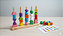 Encaixe Montessori – Formas Geométricas Coloridas em Madeira com 5 Colunas - Imagem 2