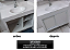 Kit Pia Estrutura Porcelanato Vidro Gabinete para vão Total 3,00 (L) x 1,20 (A) COM EMENDA - Imagem 8