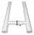 Puxador Para Porta De Vidro Blindex Super Resistente 30cm - Imagem 3