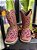 BOTA HELAZZA TABACO ROSA GLITER ROSA 1450 - Imagem 2