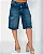 Jorts Jeans Feminino Cargo 24932 Sky Médio - Imagem 1