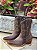 BOTA HELAZZA  FOSSIL AREIA BICO FINO QUADRADO CANO CURTO REF:92326Q - Imagem 1