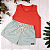 Conjunto regata e short Linho infantil - Imagem 1