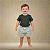 Conjunto Bebe Infantil Camiseta Algodão Short Linho Menino e Menina RN a 4 Anos - Imagem 1