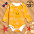 Body de Bebe Com Proteção Solar UV50 Polvo Laranja - Imagem 2