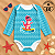 Body de Bebe Com Proteção Solar UV50 Dino Rosa - Imagem 2