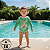 Body de Bebe Com Proteção Solar UV50 Dino Verde - Imagem 1