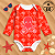 Body de Bebe Com Proteção Solar UV50 Polvo Vermelho - Imagem 2