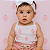 Conjunto Bebê Menina – Body de Alcinha + Short Linho | Algodão Premium 100% | Estampa DTF - Imagem 1