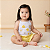 Conjunto Bebê Menina – Body de Alcinha + Short com Babadinho | Algodão Premium 100% | Estampa DTF - Imagem 1