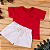 Conjunto Infantil Camiseta Algodão + Short Linho Menino e Menina – P a 4 Anos - Imagem 2
