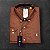 Camisa Xadrez Ralph Lauren Masculina Custom Fit Marrom - Imagem 1