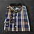 Camisa Xadrez Ralph Lauren Masculina Custom Fit Azul e Mostarda - Imagem 1