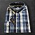 Camisa Xadrez Ralph Lauren Masculina Custom Fit Azul e Branco - Imagem 1