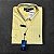 Camisa Xadrez Ralph Lauren Masculina Custom Fit Amarela - Imagem 1