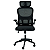 Cadeira Giratória de Escritório Preta com Enconto Cabeça - Imagem 2