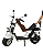 Scooter Elétrico X13 1000w, 32km, Suspensão dianteira e traseira, Luz de LED - Branca - Imagem 5