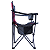 Cadeira Dobrável com Tubo de 18 mm em Ferro e Tecido Oxford 55×96×91 cm - Vermelho/Cinza - Imagem 2
