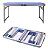 Mesa e Cadeiras Dobráveis para Camping - Azul - Imagem 2