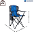 Cadeira Dobrável com Tubo de 18 mm em Ferro e Tecido Oxford 55×96×91 cm - Azul/Preto - Imagem 4