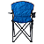 Cadeira Dobrável com Tubo de 18 mm em Ferro e Tecido Oxford 55×96×91 cm - Azul/Preto - Imagem 6
