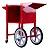 Carrinho para máquina de pipoca Et-Pop6c - Estilo Retrô Vermelho - Imagem 6