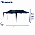 Gazebo Sanfonado B30 com Estrutura em Aço e Tecido Sintético Impermeável Azul Escuro 3x6m - Imagem 3