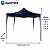 Gazebo Sanfonado C30 com Estrutura em Aço e Tecido Sintético Impermeável Azul Escuro 3x3m - Imagem 2