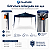 Gazebo Sanfonado K30 com Estrutura em Aço e Tecido Sintético Impermeável Azul Escuro 3x3m - Imagem 2
