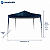 Gazebo Sanfonado K30 com Estrutura em Aço e Tecido Sintético Impermeável Azul Escuro 3x3m - Imagem 3