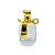 FRASCO VIDRO SPRAY 100ML COM TAMPA DOURADA E LAÇO - Imagem 1