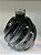 FRASCO DE VIDRO BOLA ESPIRAL PRETO  250ML - Imagem 1