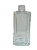 FRASCO DE VIDRO SQUARE TRANSPARENTE 250ML - Imagem 1