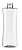 FRASCO PET CINTURADO BRANCO PARA SHAMPOO 300ML R20/410 - Imagem 1