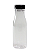 FRASCO PET TRANSPARENTE 200 ML C/TAMPA LACRE PRETA - Imagem 1
