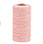 ROLO CORDÃO TWINE BAKERS BRANCO E ROSA CLARO - Imagem 1
