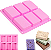 FORMA DE SILICONE PARA SABONETE RETANGULAR - Imagem 1