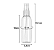 FRASCO PET CILÍNDRICO- 100ML+ VÁLVULA SPRAY TRANSPARENTE R20/410 - Imagem 1