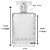 FRASCO DE VIDRO PERFUME MAISON 100ML - Imagem 1