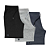 Kit 3 Bermudas Masculinas Moletom Shorts Moletinho Benellys - Preto, Cinza e Marinho - Imagem 1