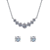 Conjunto Dianne Luz em Prata 925 com Zirconia 5mm - Imagem 1