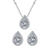 Conjunto de Dianne Drops em Prata 925 Cravejado com Zircônias - Imagem 1